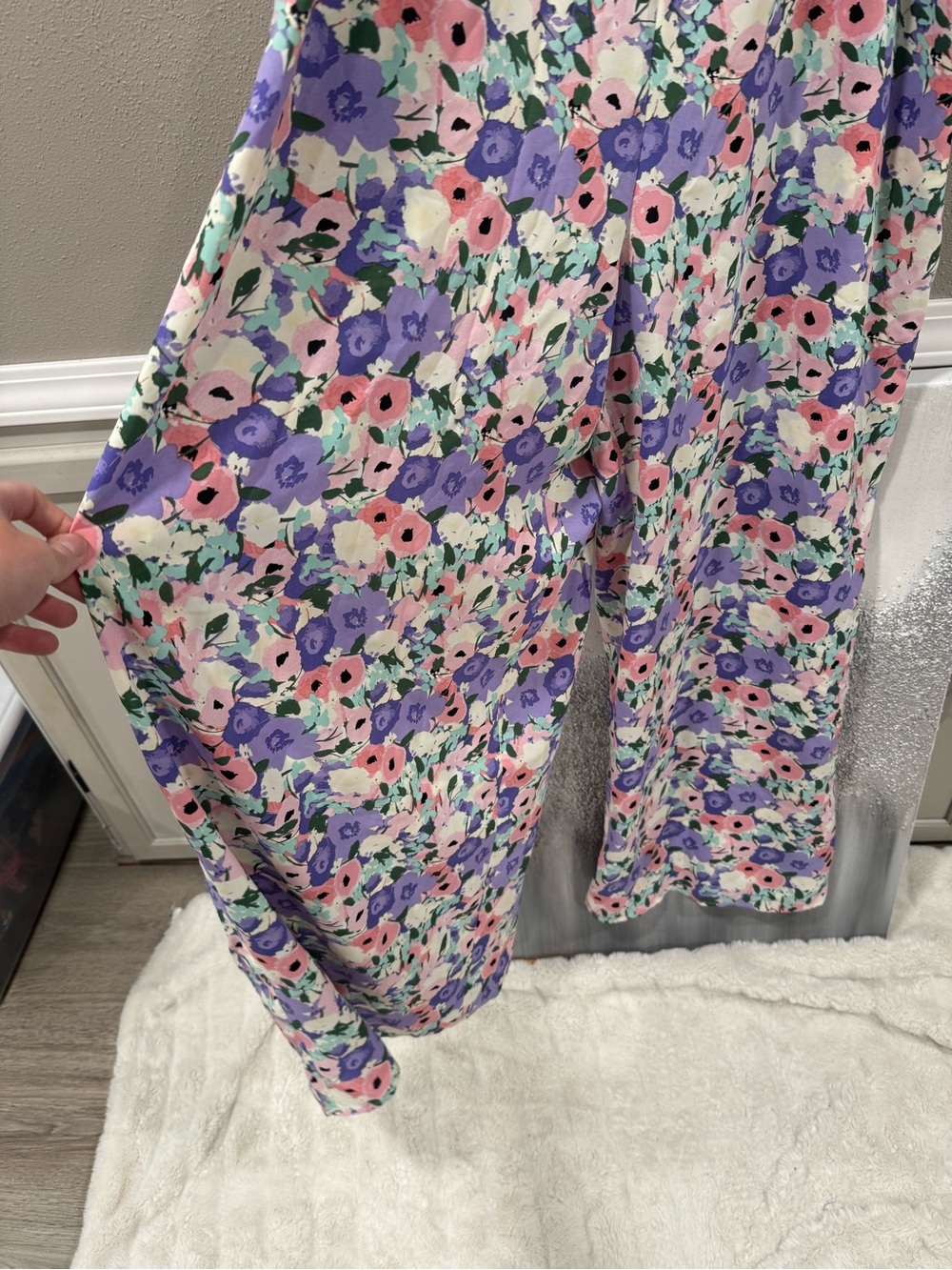 NWT Kori Plus Floral Wide Leg Jumpsuit - Picture 4 of 8